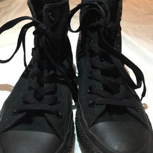 All Black Converse